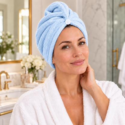 Serviette turban microfibre