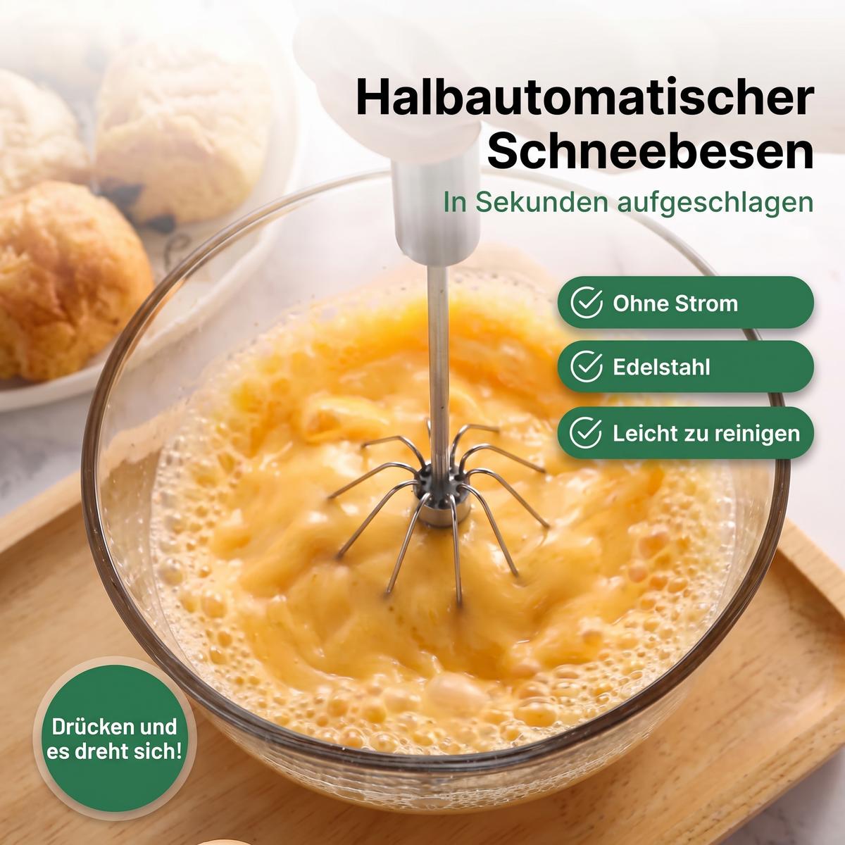 Halbautomatischer Schneebesen